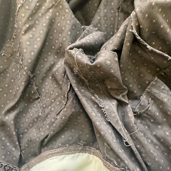 Candy Jones California 50's 60's Vintage Greyish Brown Day Dress sz XS/0 - Picture 11 of 15